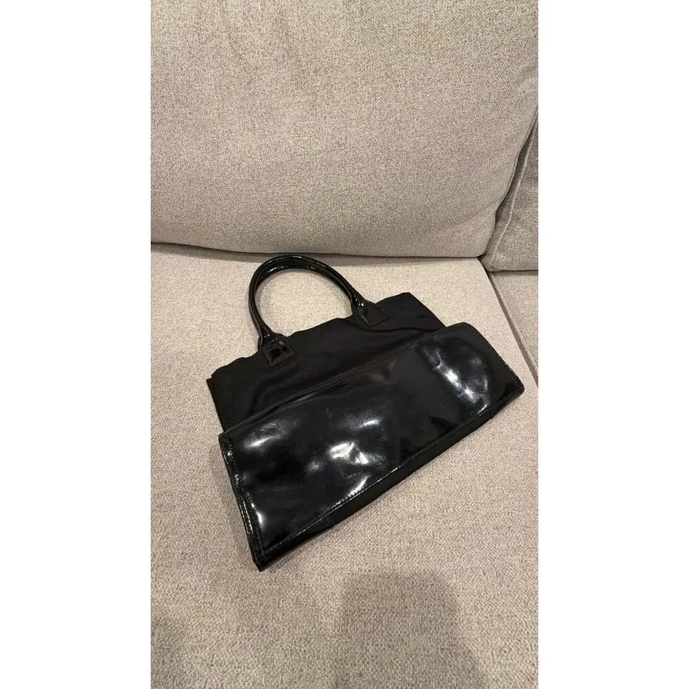 Tory Burch Ella Tote Black Nylon